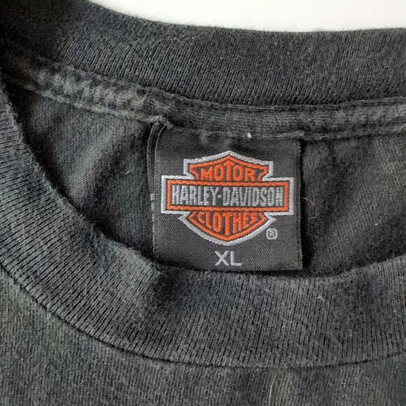 VTG 1989 3D Emblem Harley Davidson T Shirt XL Single Stitch 80s Survivors Wolf - Picture 9 of 10